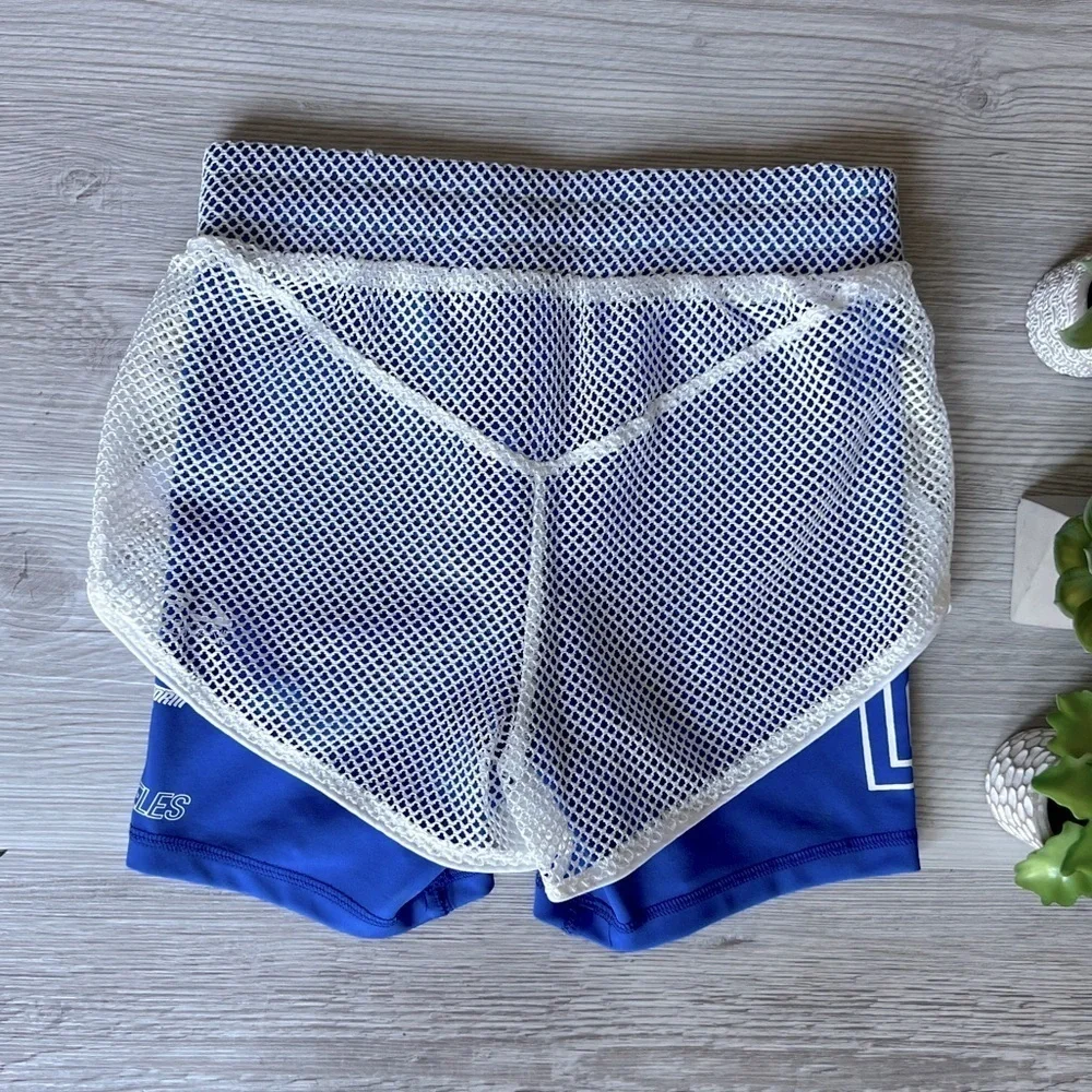 LF mesh overlay bike shorts size XS NWT